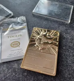 Pokemon 23k Gold Plated TOGEPI Trading Card 1999 Burger KinG - Image 3