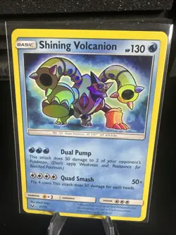 Pokemon TCG Shining Volcanion Shining Legends Holo Card 27/73 - Image 1