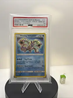 Pokemon TCG Shining Volcanion Shining Legends Holo Card 27/73 - Image 1
