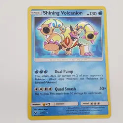 Shining Volcanion 27/73 Pokemon TCG Card Shining Legends 2017 NM - Image 1