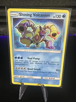 Pokemon TCG Shining Legends Volcanion 27/73 Shiny Holo Rare Card - Image 1