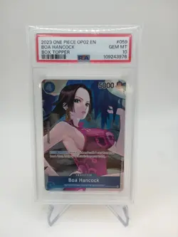 2023 Boa Hancock OP02 Paramount War Box Topper OP02-059 UC PSA 10 English - Image 1