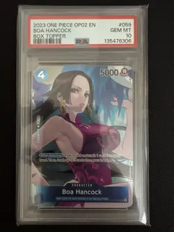 Boa Hancock OP02-059 Paramount War One Piece Box Topper - PSA 10 - Image 1