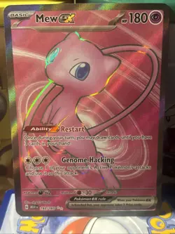Mew ex 193/165 Sv: Scarlet & Violet 151 Full Art Holo Pokemon TCG - Image 1