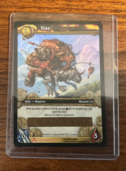 World Of Warcraft WoW 2009 TCG Tiny Unscratched Loot Card - Image 1