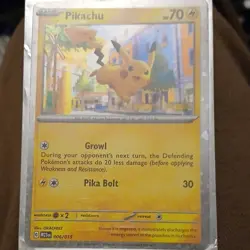 Pokemon Pikachu 006/015 Holo Card M23N 2023 Basic 70HP 30 Attack TCG - Image 1