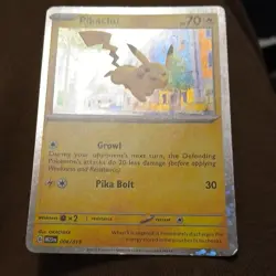 Pokemon Pikachu 006/015 Holo Card M23N 2023 Basic 70HP 30 Attack TCG - Image 2