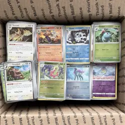 Pokemon Card Lot Of 200 Reverse Holos & Holos SV ME +3 Ex Or V Cards - Image 1