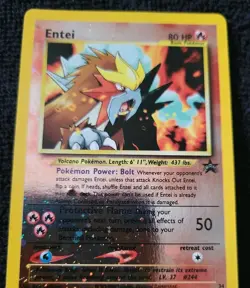 Pokemon Entei Black Star Promo Card #34 SEALED Movie Promo NEW Neo - Image 3