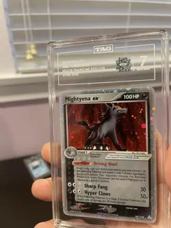 TAG 7 (SWIRL) Mightyena EX Holo Card EX Holon Phantoms 101/110 Pokemon - Image 3