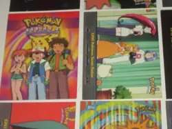 12 Topps 2000 Pokemon series trading cards. 2 chrome, 1 sticker, trainers & more - Image 4