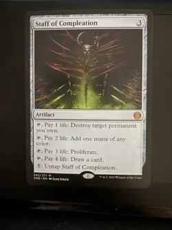 Staff of Compleation Phyrexia: All Will Be One Regular MTG 242 - Image 1