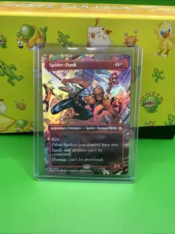 Spider-Punk 0207 Borderless 0207 MTG Marvel's Spider-Man Rare NP Foil - Image 1
