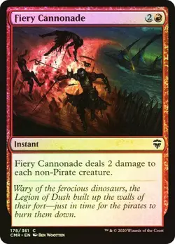 MTG - Fiery Cannonade - Foil - Commander Legends - Magic the Gathering - Image 1
