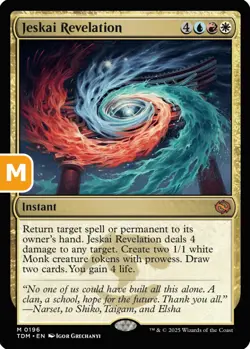 MTG Jeskai Revelation TDM M Instant NM - Image 1