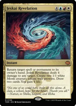 MTG Jeskai Revelation TDM M Instant NM - Image 2