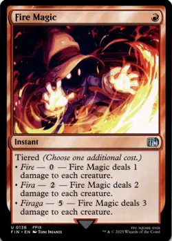 MTG Fire Magic Normal NM FINAL FANTASY Magic 136 - Image 1