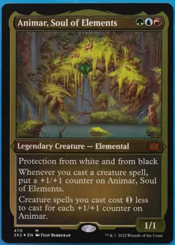 Animar, Soul of Elements (ETCHED) FOIL Double Masters 2022 NM (510605) ABUGames - Image 1
