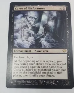 MTG Curse of Misfortunes Dark Ascension 56/158 Rare NM/M Unplayed - Image 1