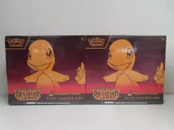 (2) Lot 2023 Pokemon Obsidian Flames Sealed Pokemon Center ETB Elite Trainer Box - Image 1