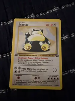 Pokemon TCG Snorlax 27/64 Jungle Unlimited Non-Holo Rare 1st Edition - Image 1