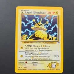 Pokemon TCG Lt. Surge's Electabuzz Gym Heroes 6/132 Holo Unlimited Rare NM - Image 1