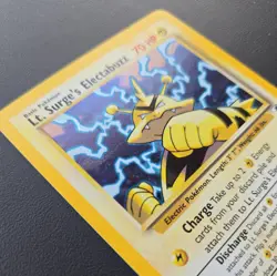 Pokemon TCG Lt. Surge's Electabuzz Gym Heroes 6/132 Holo Unlimited Rare NM - Image 3