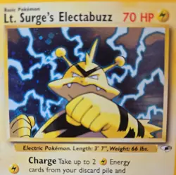 Pokemon TCG Lt. Surge's Electabuzz Gym Heroes 6/132 Holo Unlimited Rare NM - Image 4