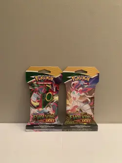 🇨🇦Pokemon TCG - Sword & Shield - Evolving Skies - Sleeved Booster Packs (2x) - Image 3