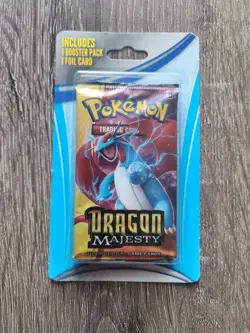 Pokemon TCG Dragon Majesty Booster Pack Salamence Art Factory Sealed - Image 1