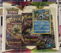 Pokemon TCG Vivid Voltage Triple Blister Booster Packs - Sobble Promo - Sealed - Image 1