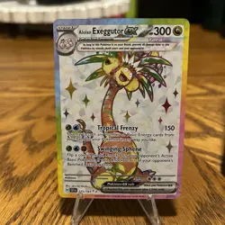 Pokemon Alolan Exeggutor ex 225/191 Sv08: Surging Sparks Holo - Image 1