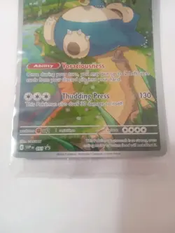 Pokemon TCG Snorlax Promo Scarlet & Violet 151 Black Star Holo Card#051 SEALED - Image 3