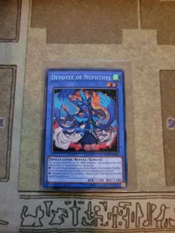 YUGIOH TCG DEVOTEE OF NEPHTHYS HISU-EN005 SECRET 1ST EDITION NM - Image 1