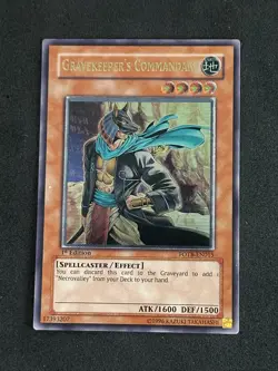 Gravekeeper's Commandant POTB-EN015 1st Edition Ultimate Rare NM/VLP YuGiOh - Image 1