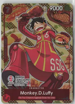 Monkey D Luffy Bandai Card Games Fest 24-25 P-080 One Piece Promo Cards - Image 1