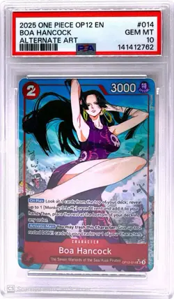Boa Hancock OP12-014 SR Alt Art One Piece Legacy of the Master English PSA 10 - Image 1