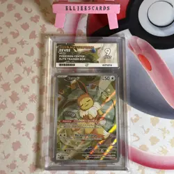 Eevee SVP 173 Pokemon Center Stamped Promo - Graded Ace 9 - Prismatic Evolutions - Image 1