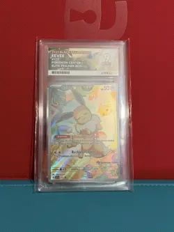 Eevee SVP 173 Pokemon Center Stamped Promo - Graded Ace 9 - Prismatic Evolutions - Image 1