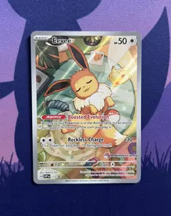 Pokemon Center Eevee Stamped Promo Prismatic Evolutions PC ETB Exclusive SVP 173 - Image 1