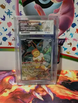 Eevee SVP 173 Pokemon Center Stamped Promo - Graded Ace 9 - Prismatic Evolutions - Image 1