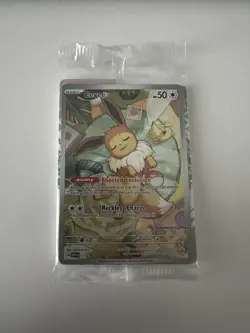 Pokemon Center Eevee SVP 173 Prismatic Evolutions Stamped ETB Promo Sealed - Image 1