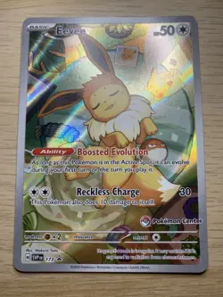 Eevee SVP 173 Pokemon Center Stamped | Pokemon Prismatic Evolutions ETB Promo - Image 1