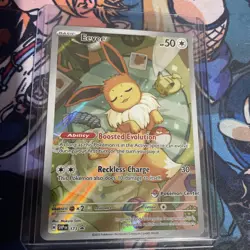 Pokemon Eevee SVP 173 Black Star stamped Promo Center Prismatic Evolutions - Image 1