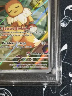 Eevee SVP EN 173 Pokemon Center Stamped Promo Prismatic Evolutions PC ETB PSA 10 - Image 3