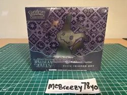 Pokemon TCG Paldean Fates Factory Sealed Pokemon Center ETB Elite Trainer Box - Image 1