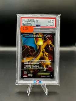 Charizard EX Full Art Flashfire English 2014 No. 100 PSA 8 NM-Mint - Image 1