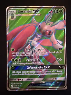 Pokemon TCG Sun & Moon Base Set Lurantis GX Full Art Ultra Rare Card 138/149 - Image 1