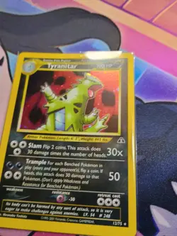 Pokemon TCG Tyranitar Holo Rare Card 12/75 Neo Discovery WOTC NM/LP++ Vintage - Image 5