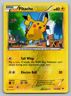 Pokemon TCG XY - Roaring Skies Pikachu 20/108 Reverse Holo - Image 1